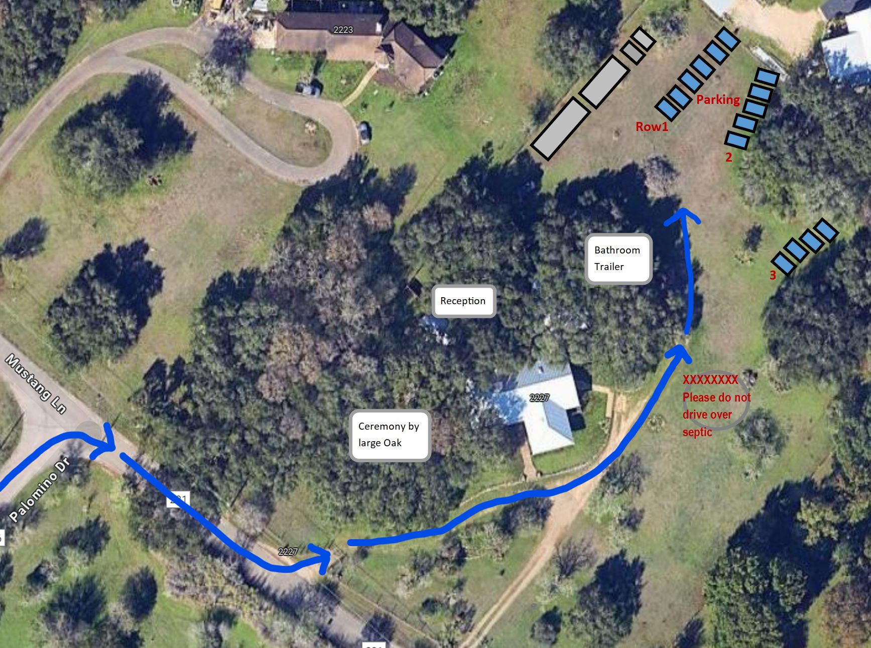 Vue de la propriété